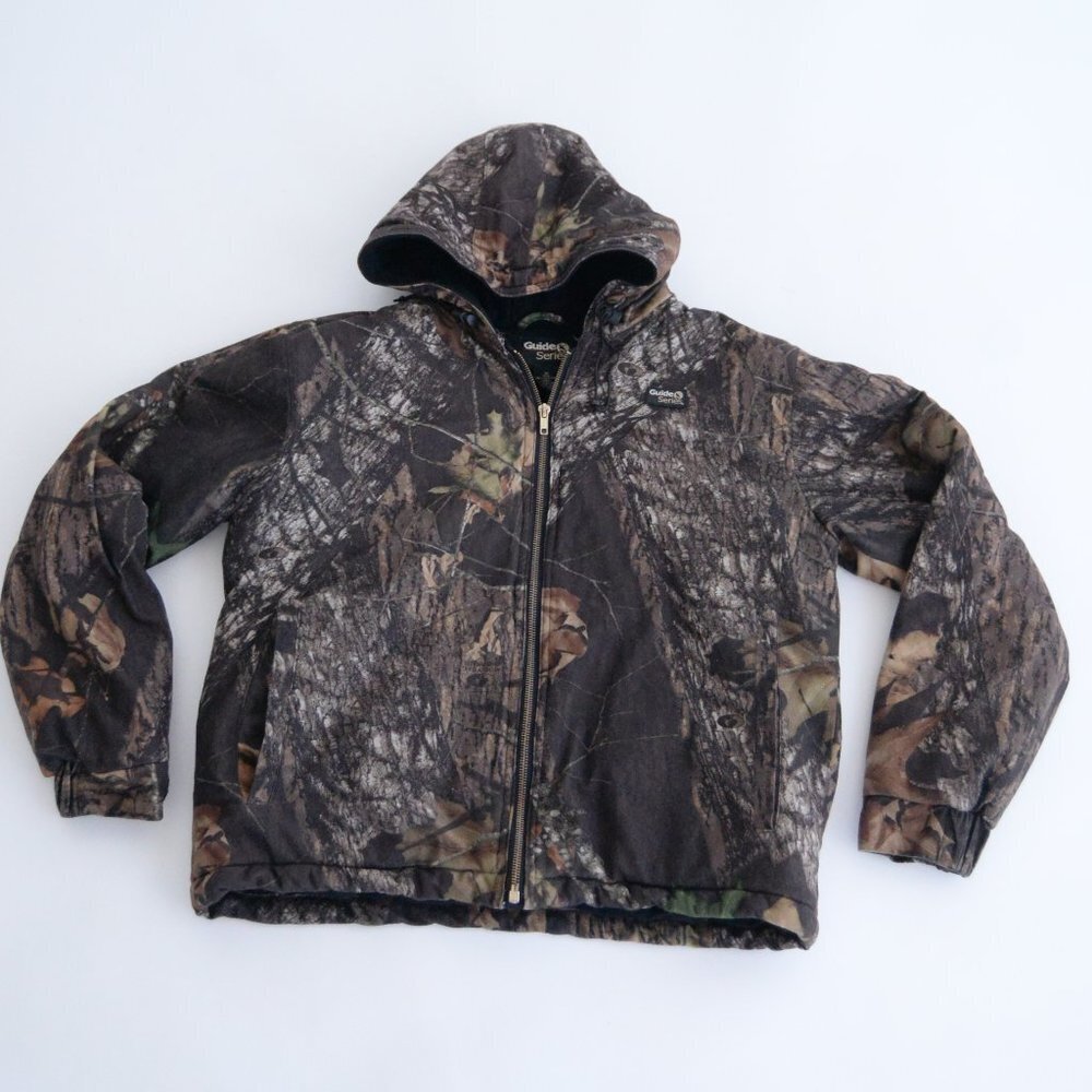Vintage Guide Series Green Camo Hunting  Outdoor Carhartt Style Jacket